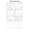 Блокнот планер для Bullet Journal з наліпками недатований А5 Блакитний 120 аркушів