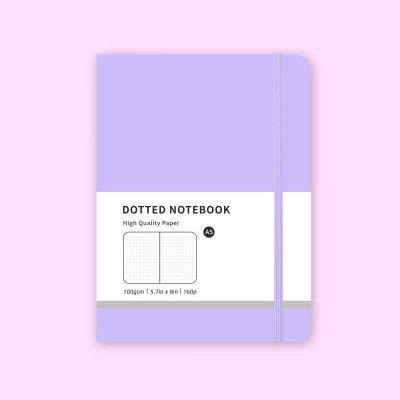 Блокнот Фіолетовий в крапку (Dotted Notebook) формата А5 202 мм × 142 мм