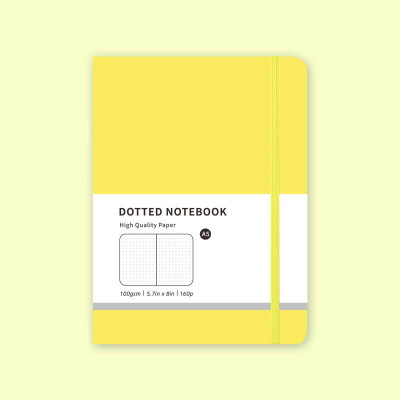 Блокнот Жовтий в крапку (Dotted Notebook) формата А5 202 мм × 142 мм