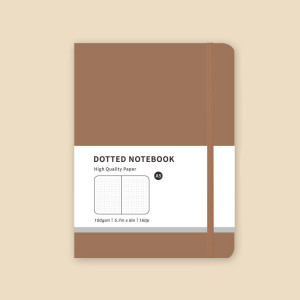 Блокнот Кавово-Коричневий в крапку (Dotted Notebook) формата А5 202 мм × 142 мм