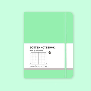 Блокнот Трав'янисто-Зелений в крапку (Dotted Notebook) формата А5 202 мм × 142 мм