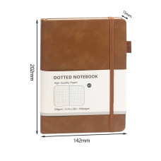 Блокнот Коричневий в крапку (Dotted Notebook) з бархатистою текстурою Soft-touch Формата А5 202 мм × 142 мм Блокнот Коричневий в крапку (Dotted Notebook) з бархатистою текстурою Soft-touch Формата А5 202 мм × 142 мм