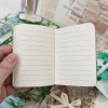 Подарунковий набір для скрапбукінгу, reading journal, bullet journal з блокнотом, ручками, наклейками в зеленому кольорі на 102 шт