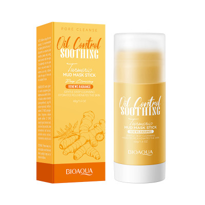 Очищувальна та заспокійлива глиняна маска-стік із куркумою Bioaqua Oil Control Soothing Turmeric Mud Mask Stick
