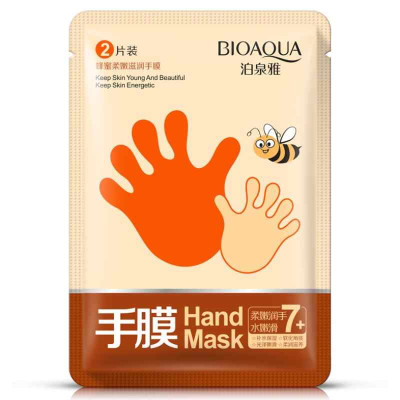  Маска рукавички для рук зволожуюча з медом BIOAQUA Hand Mask, 35 г