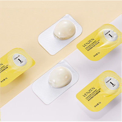 Нічна маска з екстрактом яєчного жовтка VENZEN Egg Collagen Peptides 8 шт*5 г