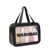 Косметичка - органайзер дорожня водонепроникна WashBag розмір L Чорна