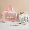 Косметичка - органайзер дорожня водонепроникна WashBag розмір L Рожева