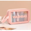 Косметичка - органайзер дорожня водонепроникна WashBag розмір M Рожева