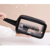 Косметичка - органайзер дорожня водонепроникна WashBag розмір M Чорна