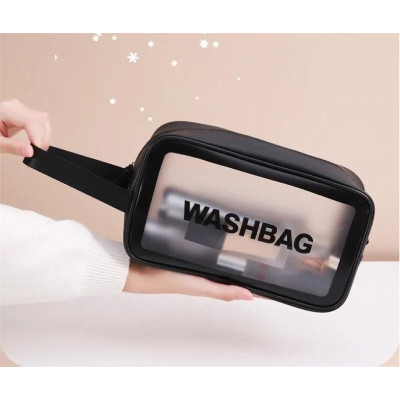 Косметичка - органайзер дорожня водонепроникна WashBag розмір M Чорна