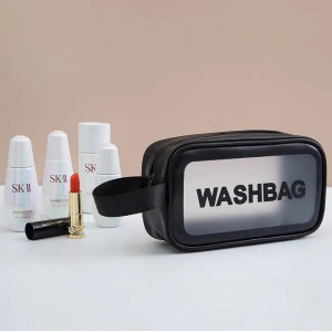 Косметичка - органайзер дорожня водонепроникна WashBag розмір S Чорна