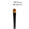 Пензель для нанесення тіней двосторонній, форма плоских лопаток MixCosmetic ворс колонок (соболь) 10С-12/7С-12