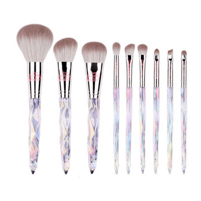 Набор Кистей для макияжа из кукурузного волокна с ручками кристалами IT Cosmetics  LIVE BEAUTYFULLY 9 шт. Crystal  