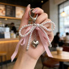 Брелок-підвіска «Перлинний бант із серцем» Pearl Bow Keychain або Coquette/Y2K Bag Charm, Рожевий Брелок-підвіска «Перлинний бант із серцем» Pearl Bow Keychain або Coquette/Y2K Bag Charm, Рожевий