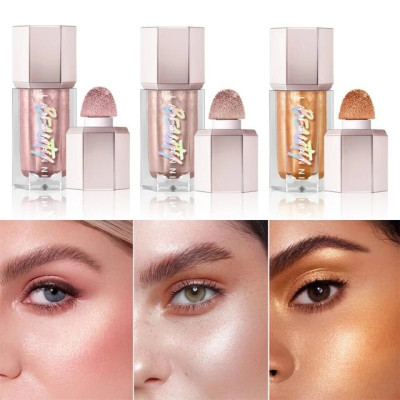 Рідкий кремовий хайлайтер з аплікатором LANGMANNI Glow Bloom Liquid Highlight 2 відтінки