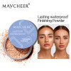 Розсипчаста пудра фіксуюча макіяж MAYCHEER Lasting Waterproof, що матує, з ефектом м'якого фокусу, контролююча жирність, 3 відтінки