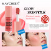 Рідкі рум'яна з сяйвом MAYCHEER Glow Skinstick зволожуючі, легко розтушовуються, 5 відтінків, 4.5 г