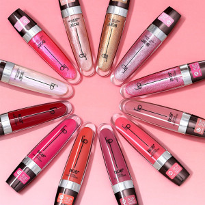 Зволожуючий блиск для губ BOB Pearl Matte Lip Gloss з ефектом збільшення, об'єму та мерехтіння, 12 відтінків