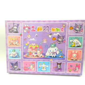 Адвент календар з брелоками Куромі (Kuromi), Май Мелоді (My Melody) та Сінаморолл (Cinnamoroll) з 20 осередками