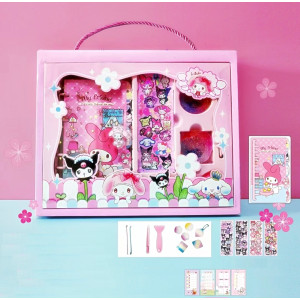 Набір милої канцелярії My Melody з блокнотом, наклейками та брелоками DIY Май Мелоді