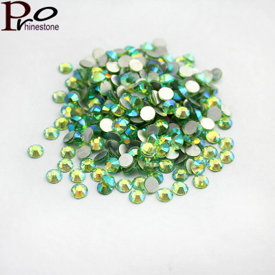 Стрази для декору колір Peridot AB розмір 1,3-1,4 мм SS3 100 шт.