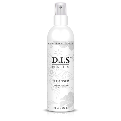 Рідина для зняття липкого шару з нігтів DIS Nails Cleanser, 240 мл