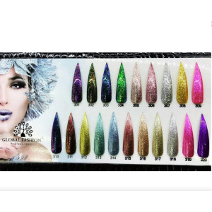 Розпродаж! Гель лак блискучі блискітки Shine Spectrum Global Fashion, 8 мл №301 - 320