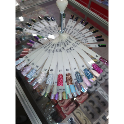 Розпродаж! Гель лак Світловідбивний GLOBAL FASHION Disco Gel, 01 - 12