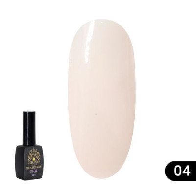 Гель для нарощування нігтів з пензлем GLOBAL FASHION Magic-Extension, 04 (айворі) 12 мл