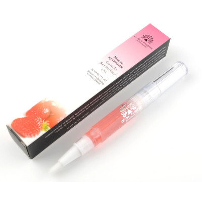 Олія для кутикули в олівці Global Fashion Cuticle Revitalizer Oil (полуниця)