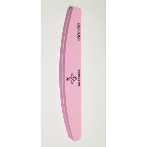 ОПТ. Бафік для нігтів Bee Nails, форма хвиля, грит 150/150, 12 шт.