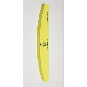 ОПТ. Бафік для нігтів Bee Nails, форма хвиля, грит 180/240, 12 шт.