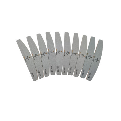 ОПТ. Пилки для нігтів упаковкою Bee Nails, форма хвиля, гріт 100/150, 24 шт.