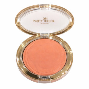 Професійні 3D Рум'яна PARTY QUEEN Single Color Blush стійкі, шовковисті, матові, з легким і ледь помітним блиском, 10 FIRST LOVE, 12 г.