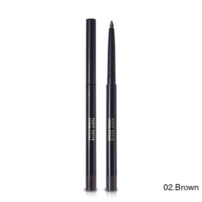 Олівець підводка для очей стійкий коричневий гелевий PARTY QUEEN 24h Waterproof Brown 02