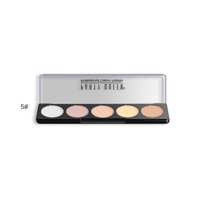 Палітра консилерів для корекції обличчя 5 кольорів PARTY QUEEN 5 Cream Concealer Palette #05