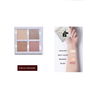 Палетка халайтерів, рум'ян та бронзерів для обличчя PARTY QUEEN Magical Face Palette #01