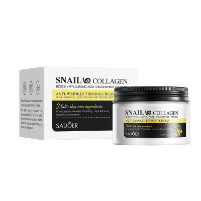 Антивіковий крем для обличчя з муцином равлики Sadoer Snail Collagen, 120 г