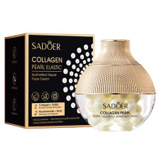 Відновлюючий крем для обличчя SADOER Collagen Pearl Elastic з колагеном та ніацинамідом, 70 г.