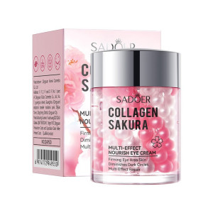 Крем для шкіри навколо очей із екстрактом сакури SADOER Collagen Sakura Multi-Effect Nourish Eye Cream, 60 г