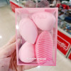 Набір спонж для тонального крему 3 шт + щітка для миття кистей Brush Egg