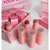 Кремові рум'яна в стику пудрові, матові, натуральні SHAQINUO Powder Blusher Stick 3 відтінки